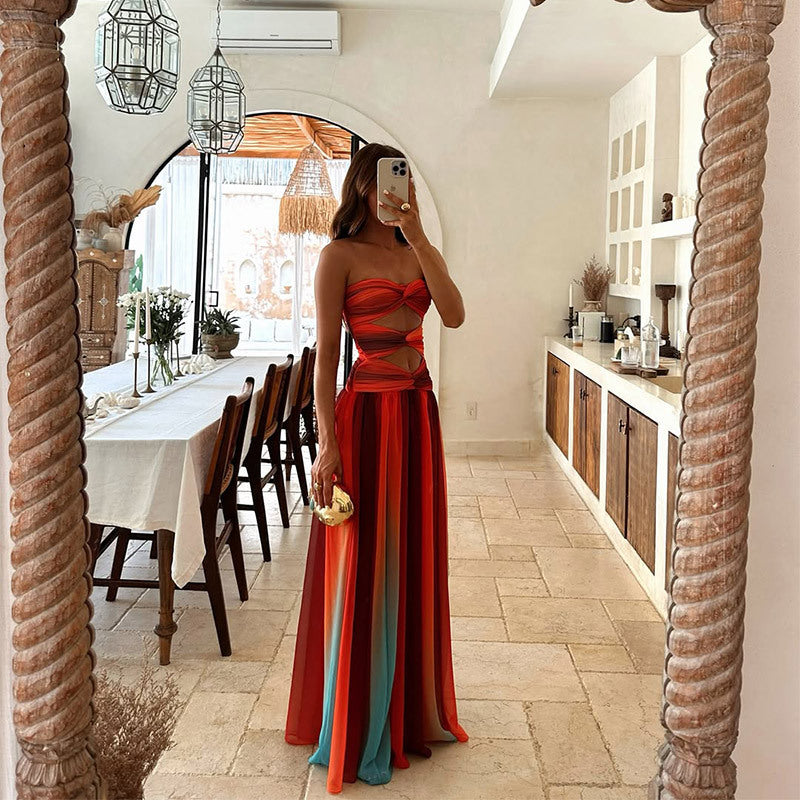 Robe Maxi Sans Manches pour Femmes | Fluide