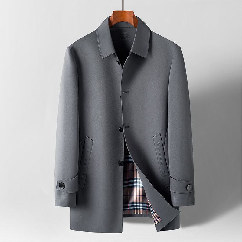 Manteau Prestige à Carreaux pour hommes | Élégant Thermorégulant