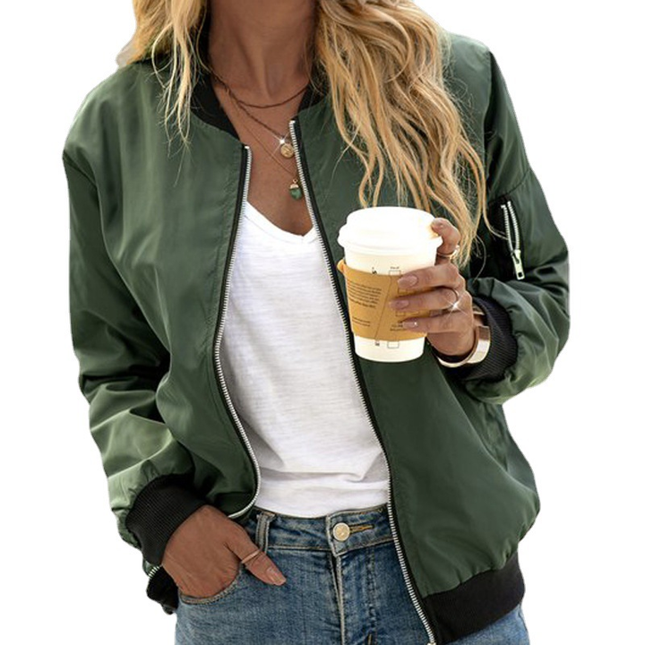 Women's Long Sleeve Bomber Jacket