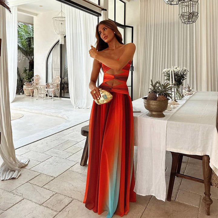 Robe Maxi Sans Manches pour Femmes | Fluide