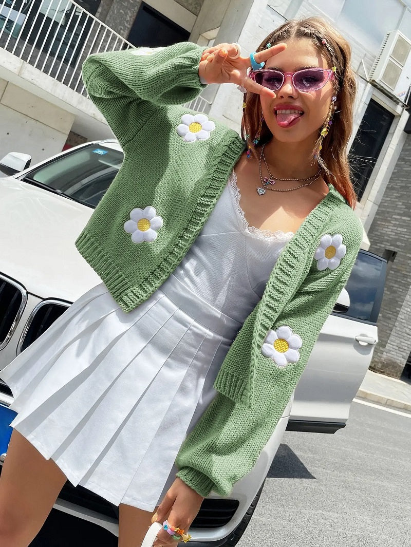 Women's Floral Knit Vest | Elegant &amp; Cozy