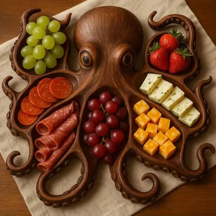 Plateau Apéritif Pieuvre Rustique