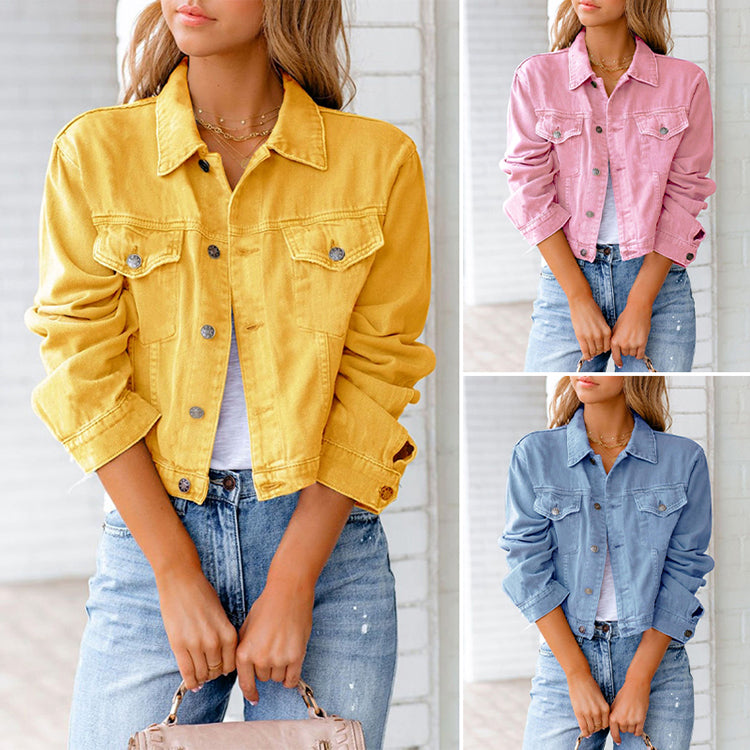 Women's Short Denim Jacket | Casual &amp; Elegant 