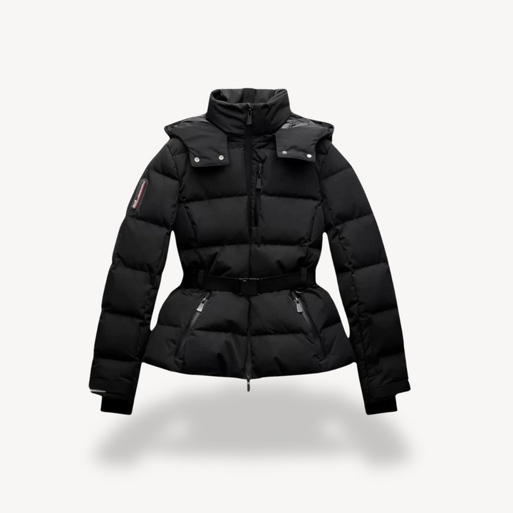 Doudoune Ceinturée Imperméable Pour Femme | Isolante