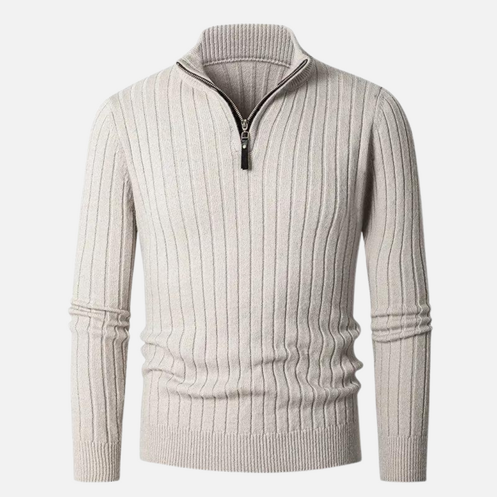 Pull Demi-Zippé Pour Hommes | Coupe Raffinée
