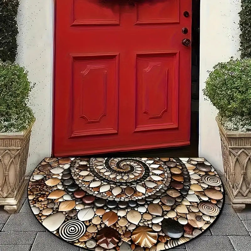 Door Mat | Pebble and Seashell Design