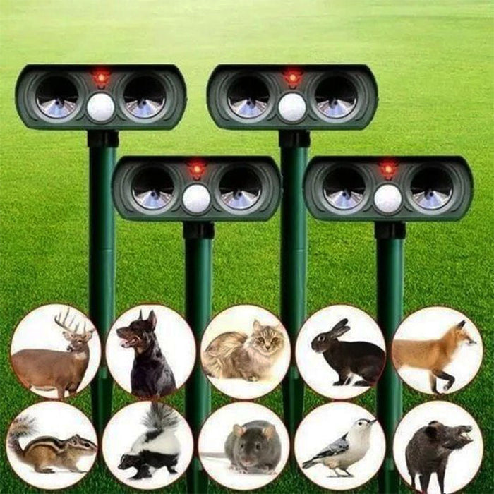 Répulsif Antiparasitaire Pour Animaux Nuisibles à Énergie Solaire Infrarouge (1 répulsif)