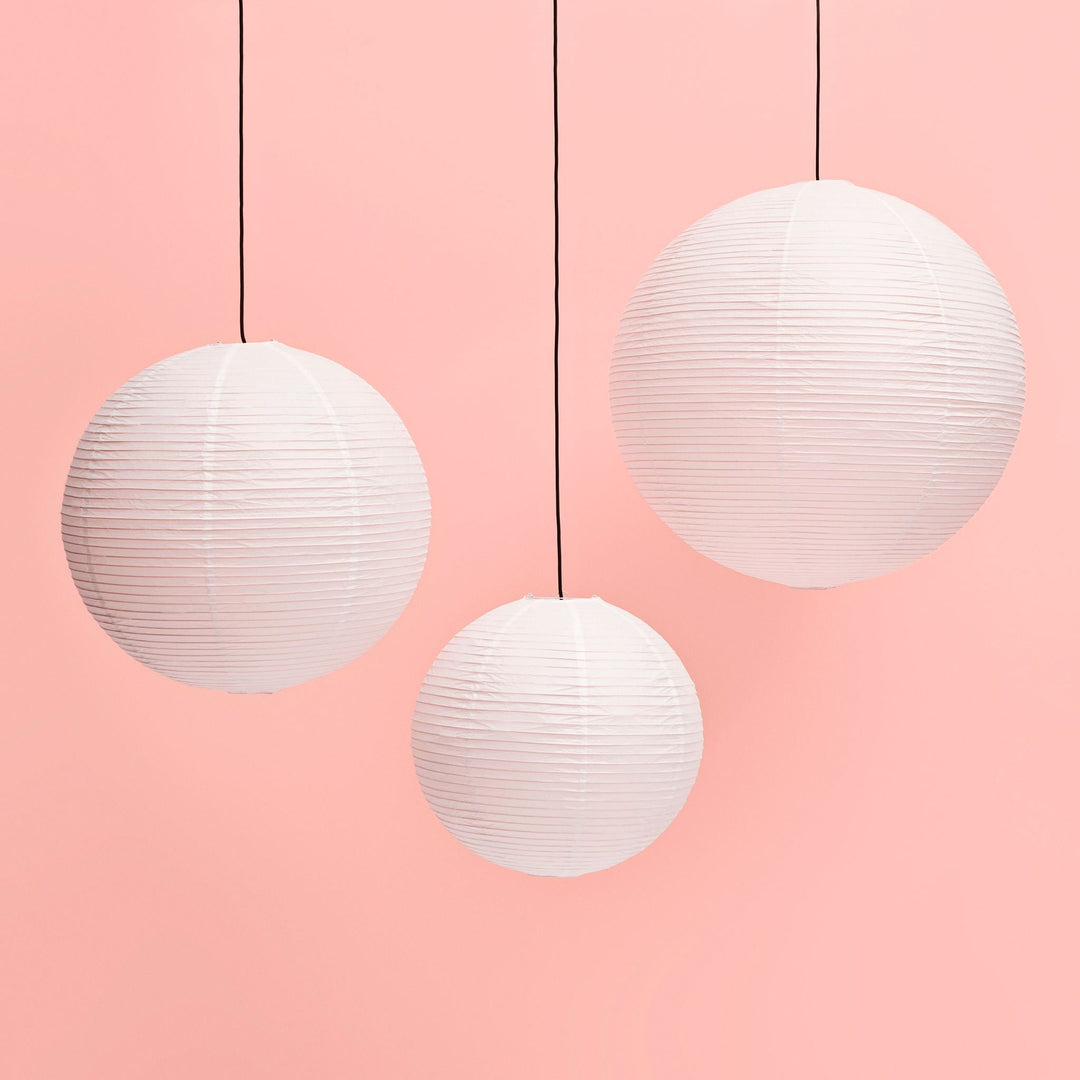 Plafonnier globe | Abat-jour rond en papier