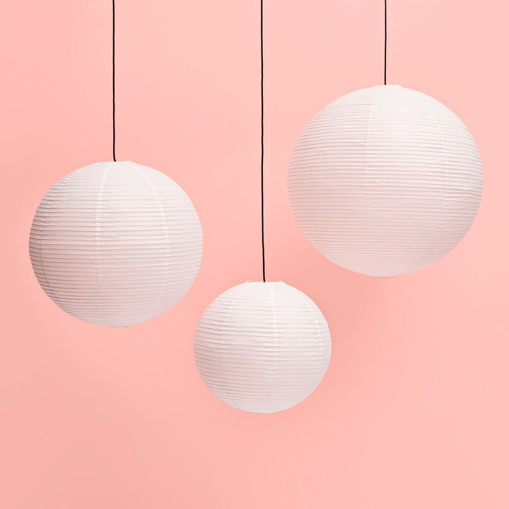 Plafonnier globe | Abat-jour rond en papier