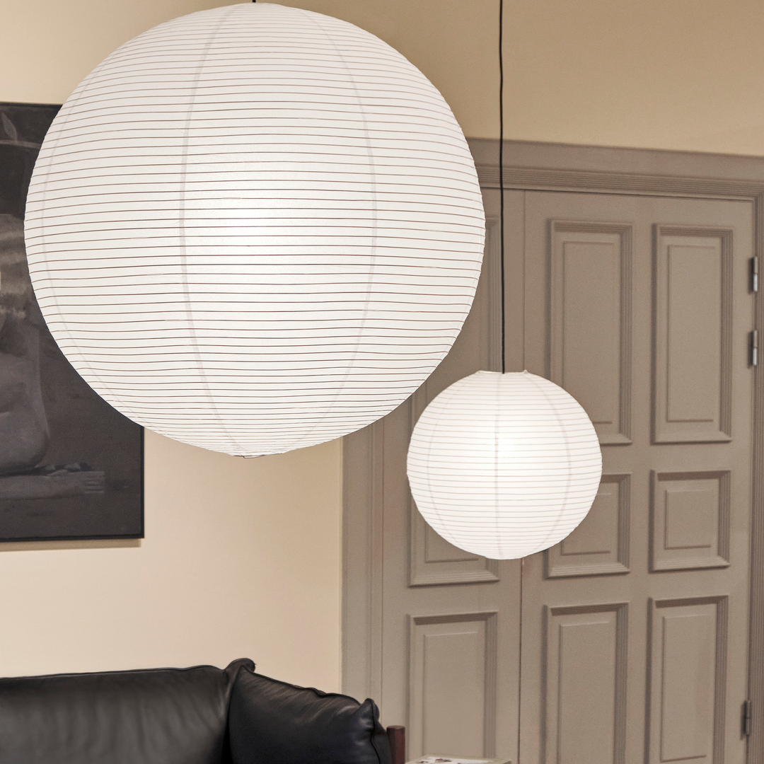 Plafonnier globe | Abat-jour rond en papier