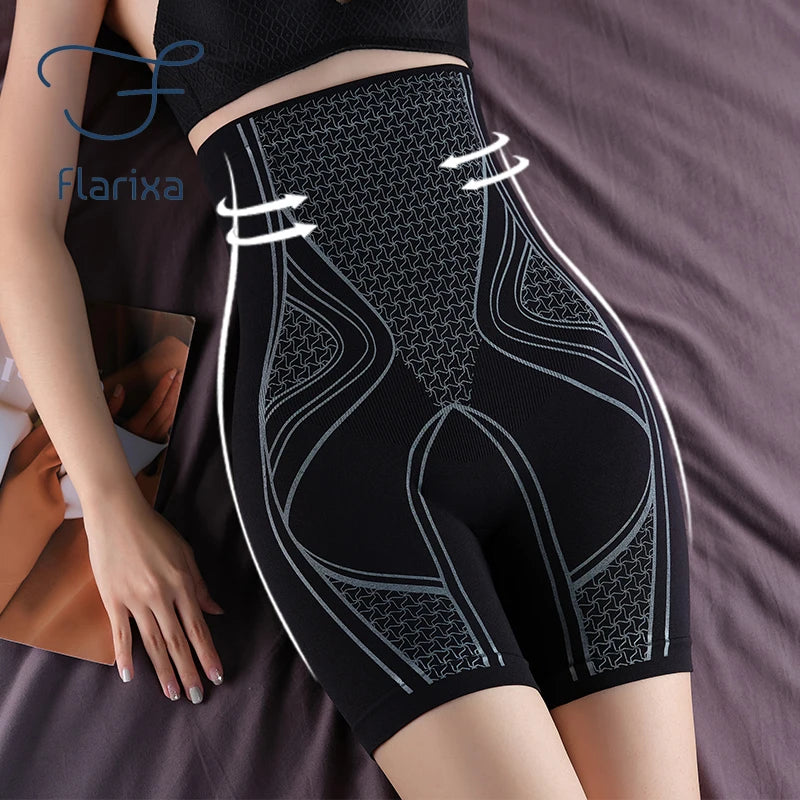 Culottes gainantes taille haute sans couture Flarixa – Shorty femme rehausse-fesses, boxer amincissant