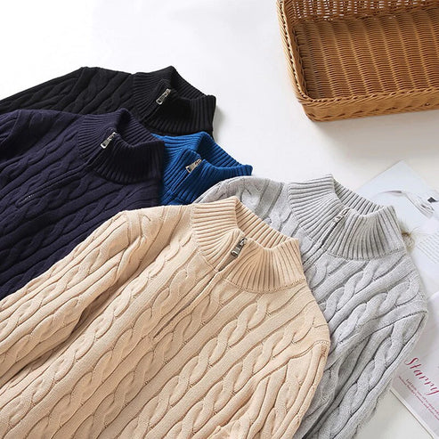 Pull Demi-Zip Raffiné Pour Hommes | Coupe Ajustée