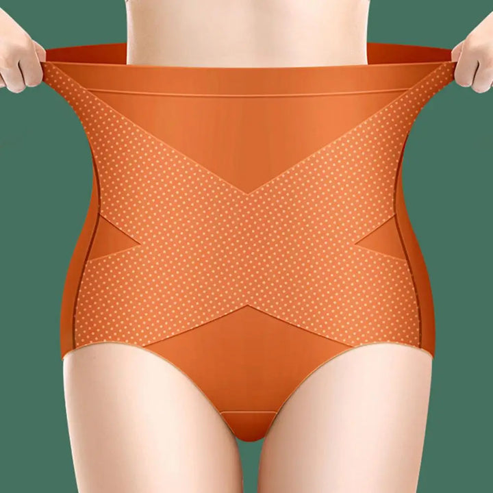 Culottes taille haute en soie glacée, gainantes et sculptantes