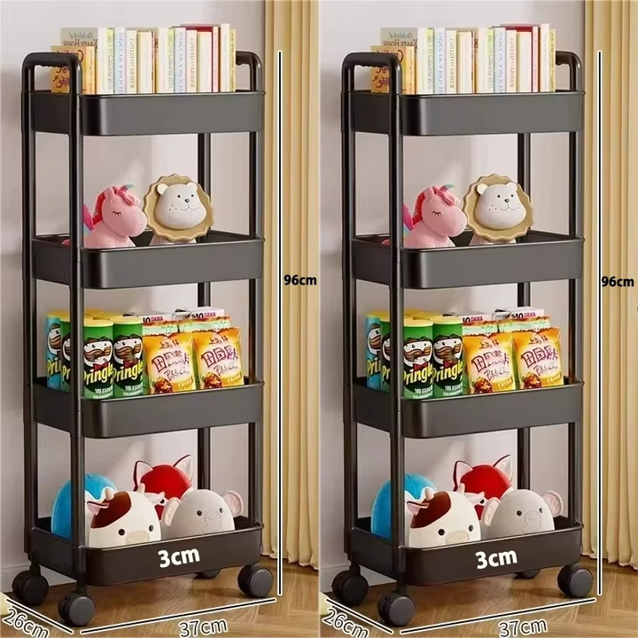 Rolling Storage Cart (3–5 Tier) | Kitchen, Bathroom & Laundry Organizer