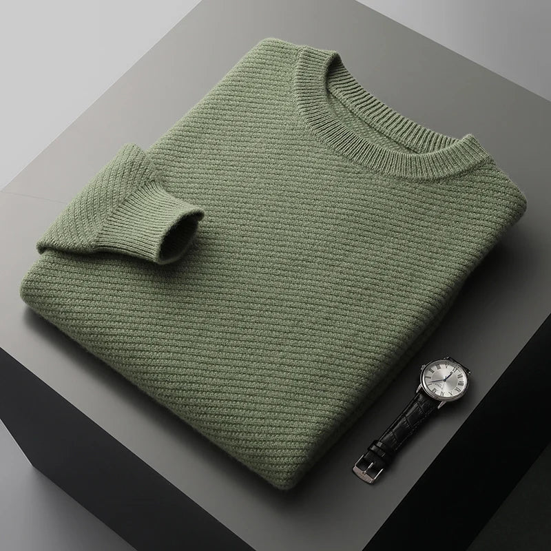 Pull en tricot confortable, mélange de laine douce