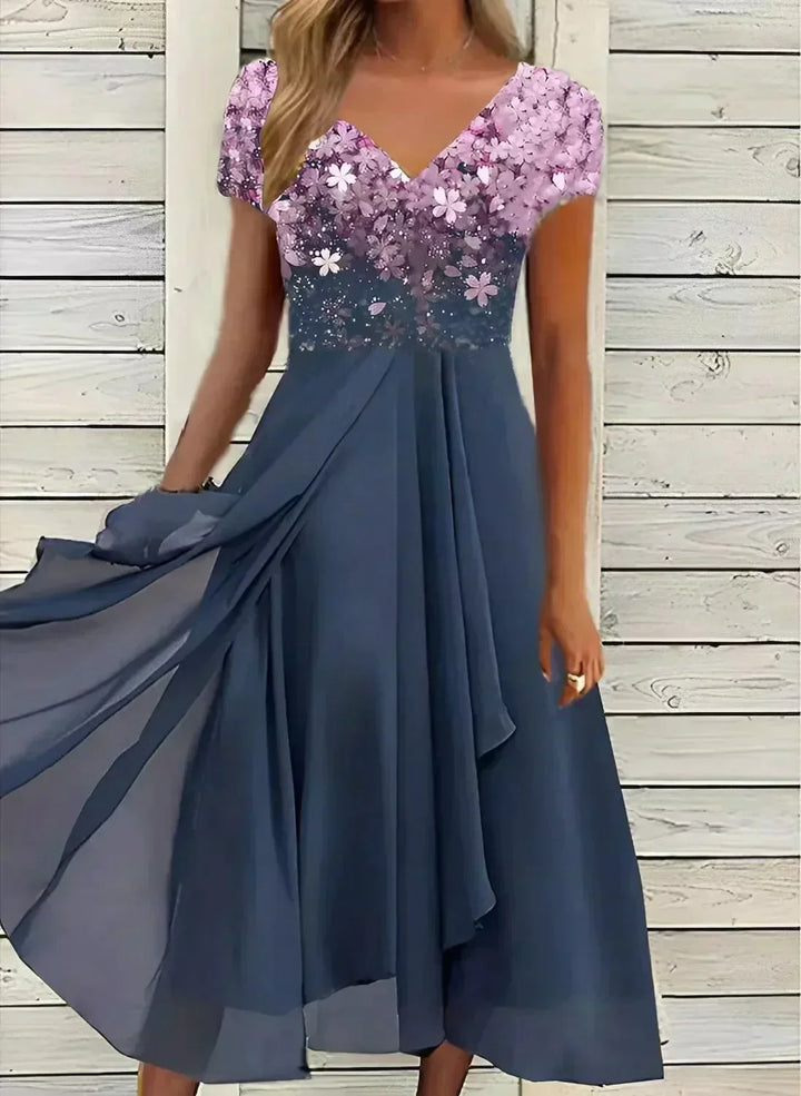 Robe de Soirée Femme en Mousseline Élégante | Légère & Fluide