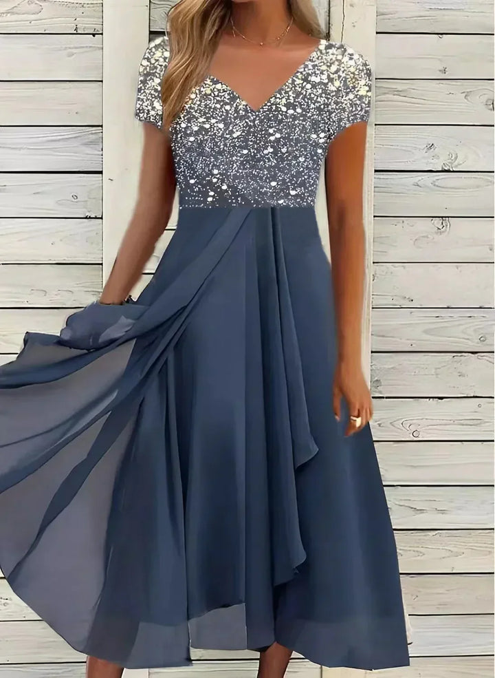 Robe de Soirée Femme en Mousseline Élégante | Légère & Fluide