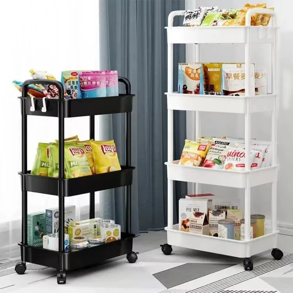 Rolling Storage Cart (3–5 Tier) | Kitchen, Bathroom & Laundry Organizer