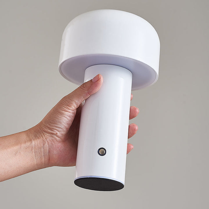 Lampe de table champignon sans fil, design italien