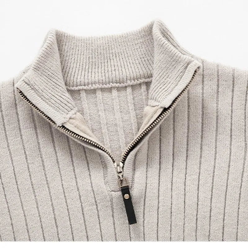 Pull Demi-Zippé Pour Hommes | Coupe Raffinée