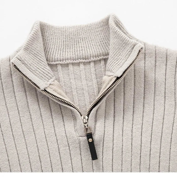Pull Demi-Zippé Pour Hommes | Coupe Raffinée