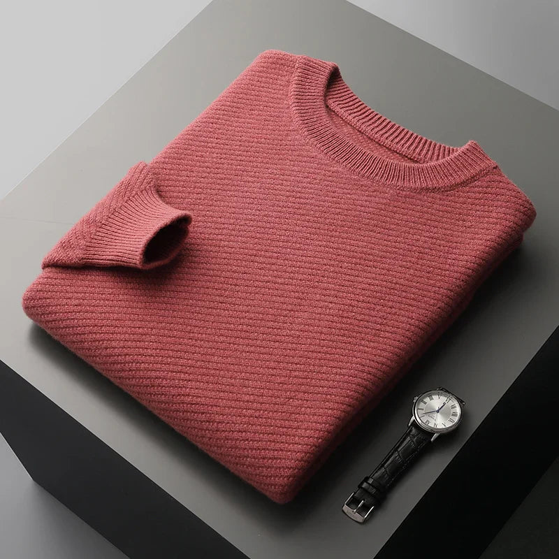 Pull en tricot confortable, mélange de laine douce