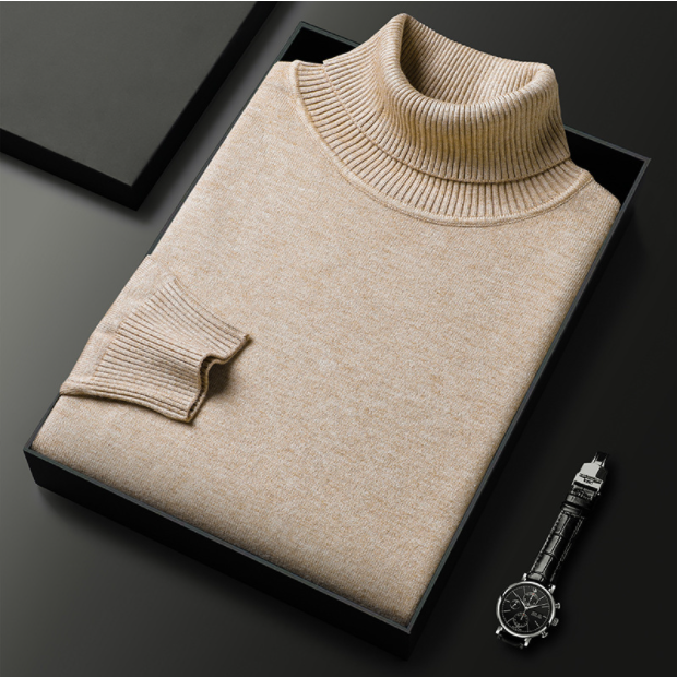 Men's Soft Turtleneck Sweater | Stylish Comfort