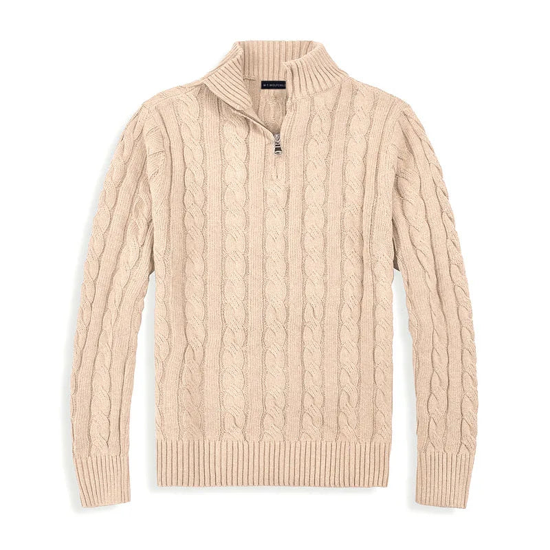 Pull Demi-Zip Raffiné Pour Hommes | Coupe Ajustée