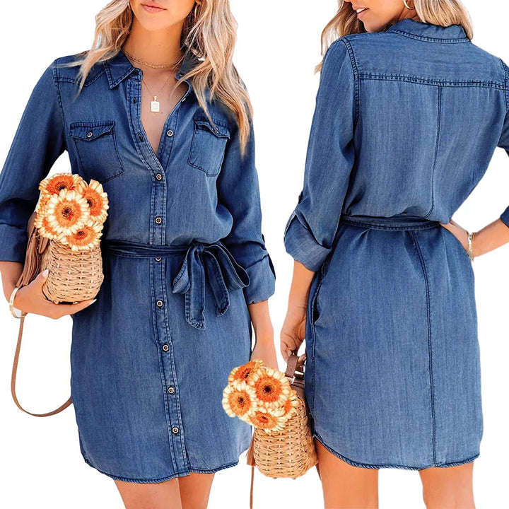 Geneve | Robe en jean décontractée
