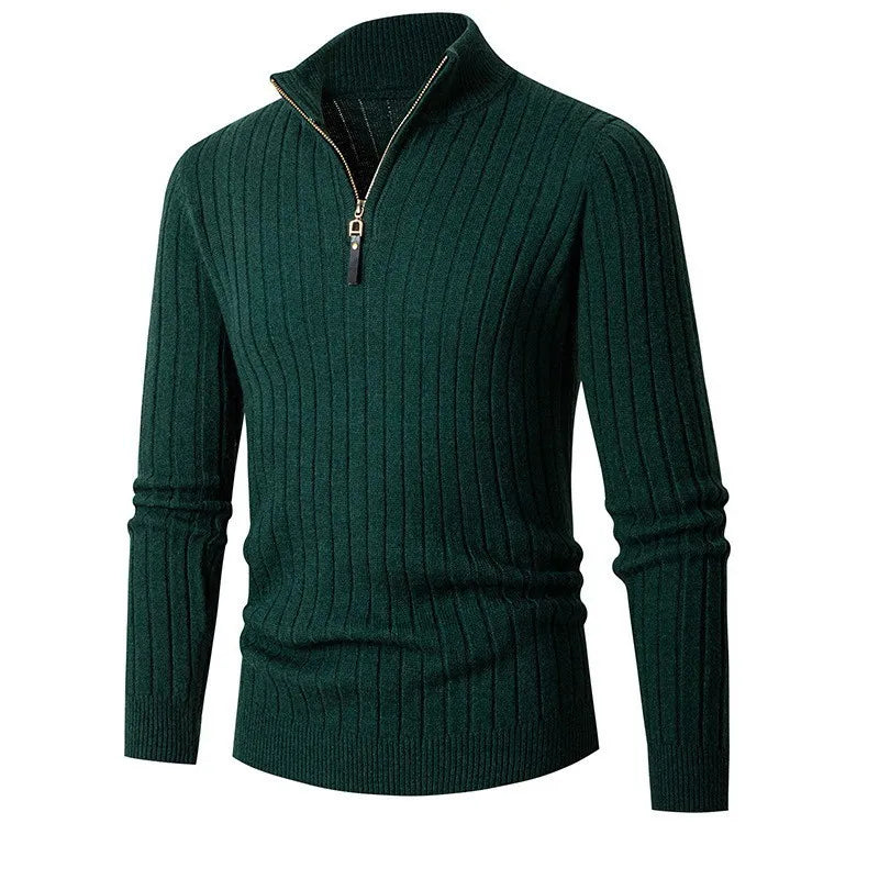 Pull Demi-Zippé Pour Hommes | Coupe Raffinée