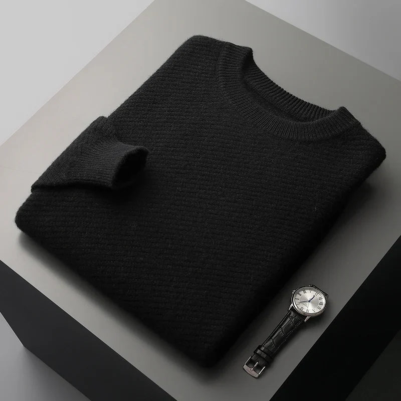 Pull en tricot confortable, mélange de laine douce
