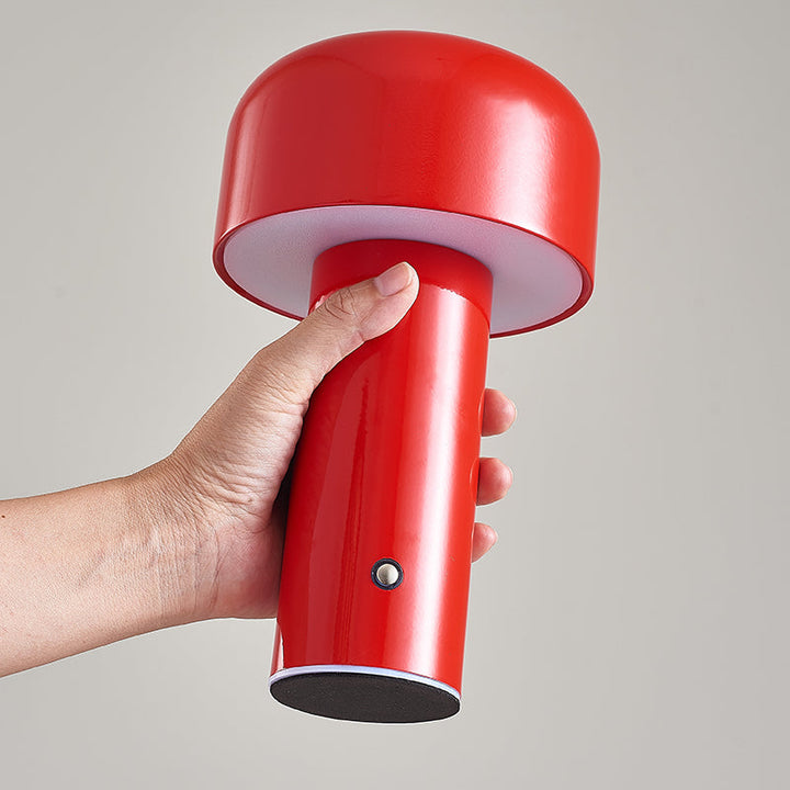 Lampe de table champignon sans fil, design italien