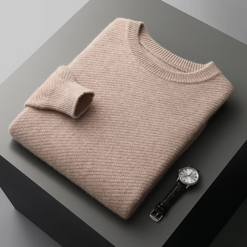 Pull en tricot confortable, mélange de laine douce