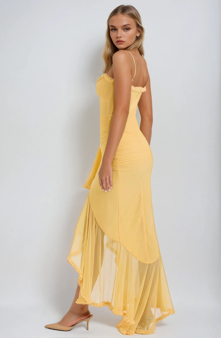 Robe Charmante à Volants pour Femmes | Maxi