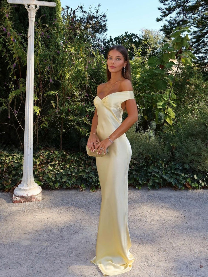 Robe Maxi Élégante Sans Dos pour Femmes