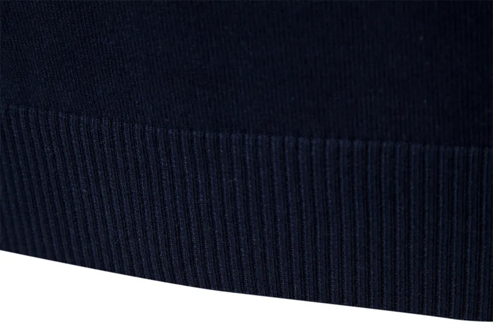 Pull Demi-Zip Rayé Pour Hommes | Coupe Ajustée