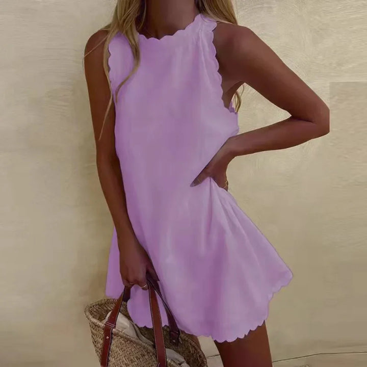Oriane | Sleeveless Ruffled Tank Dress 