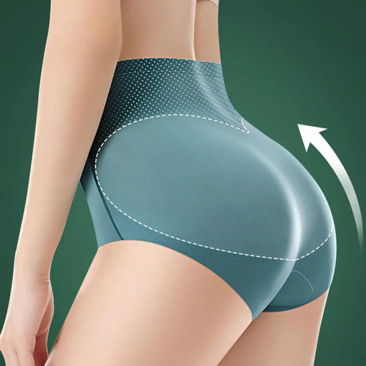 Culottes taille haute en soie glacée, gainantes et sculptantes