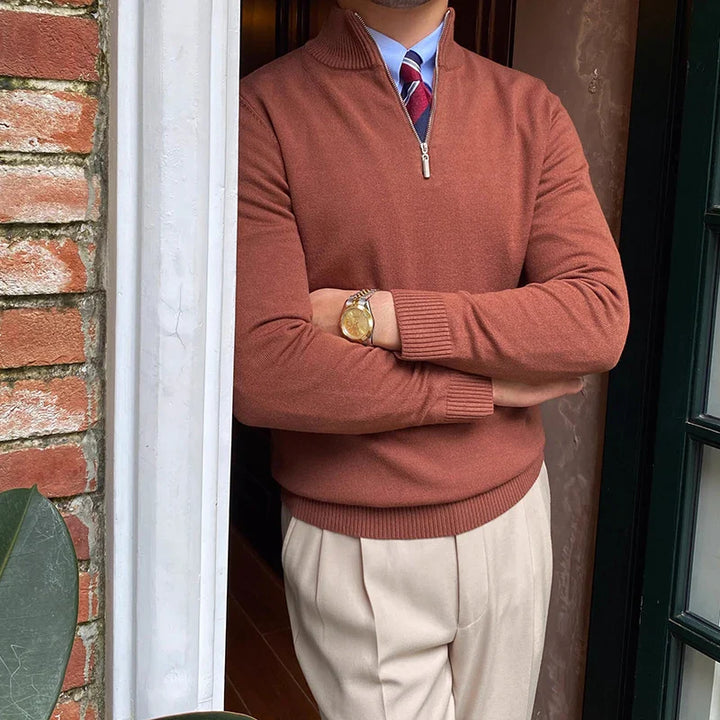 Pull à col zippé | Design élégant