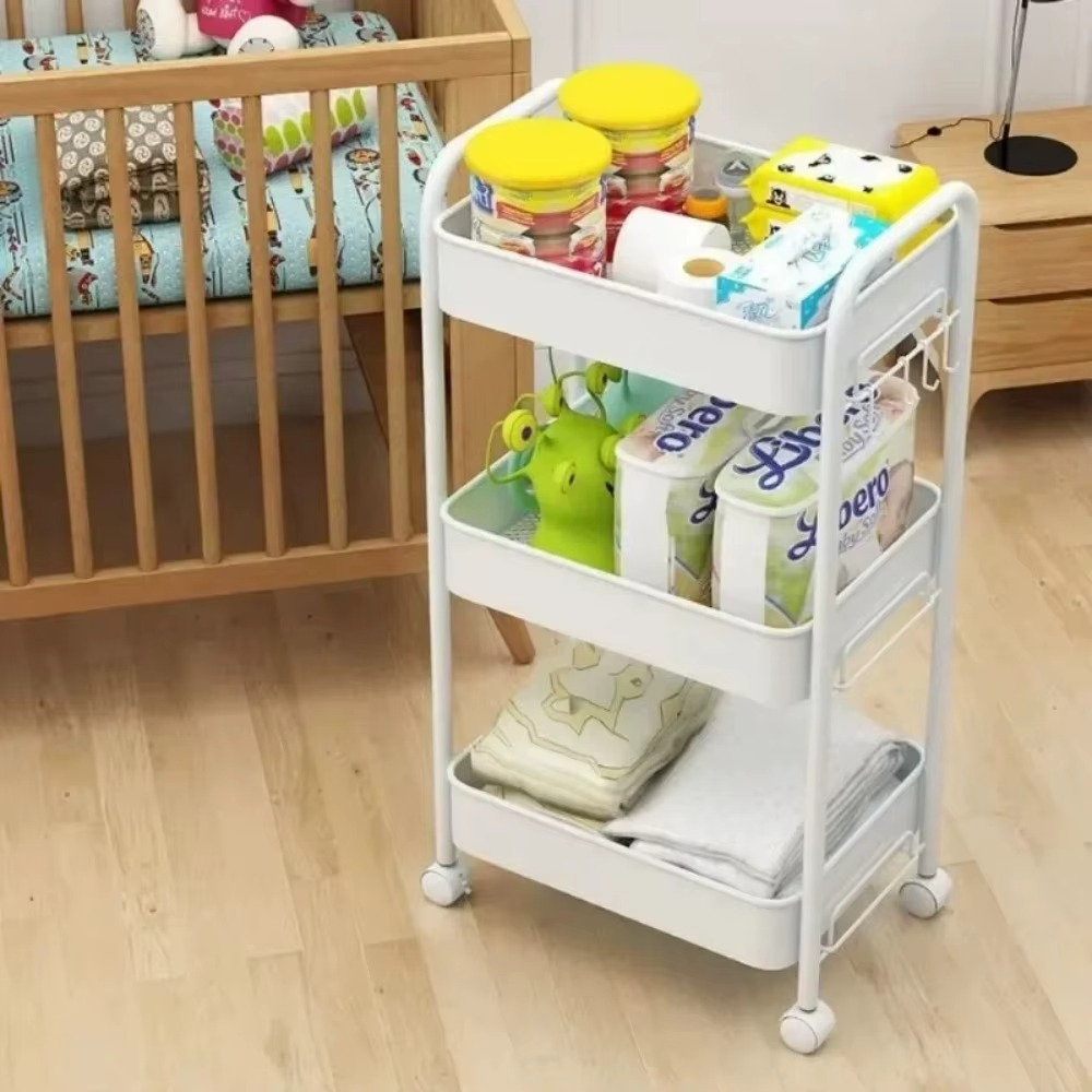 Rolling Storage Cart (3–5 Tier) | Kitchen, Bathroom & Laundry Organizer