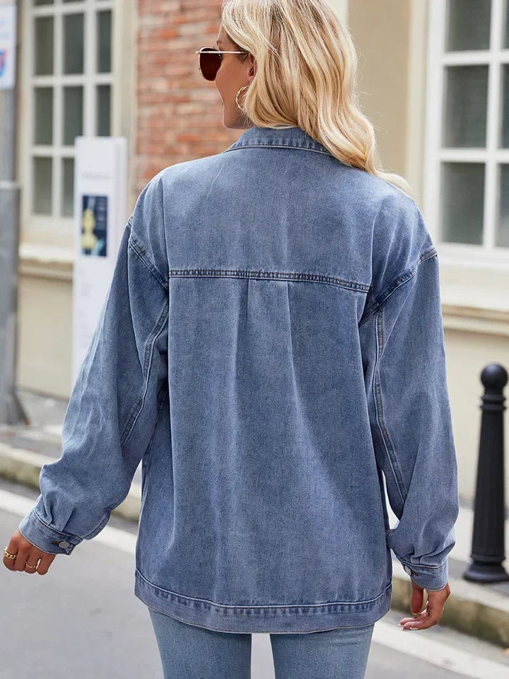 Oversized Denim Jacket for Women 