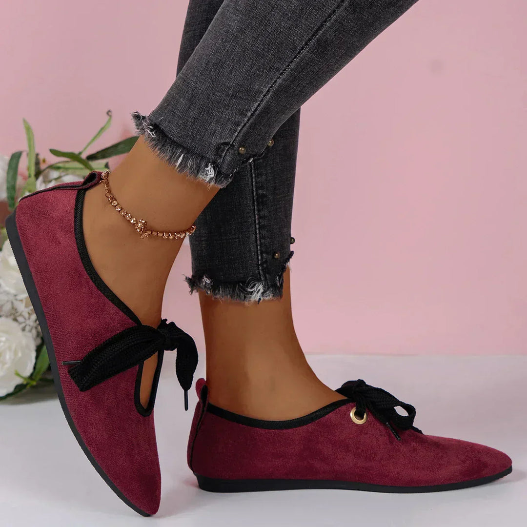 Ballerines élégantes en daim pour femme | Chics et confortables