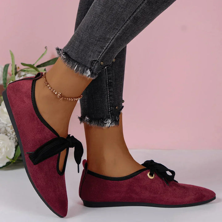 Ballerines élégantes en daim pour femme | Chics et confortables
