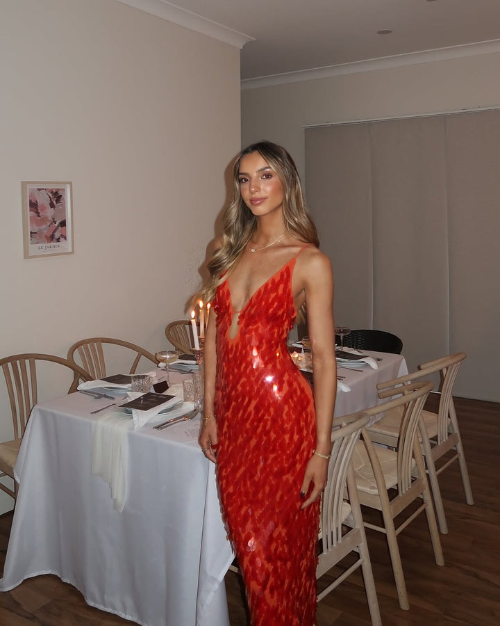 Robe Maxi à Paillettes Éblouissantes pour Femmes