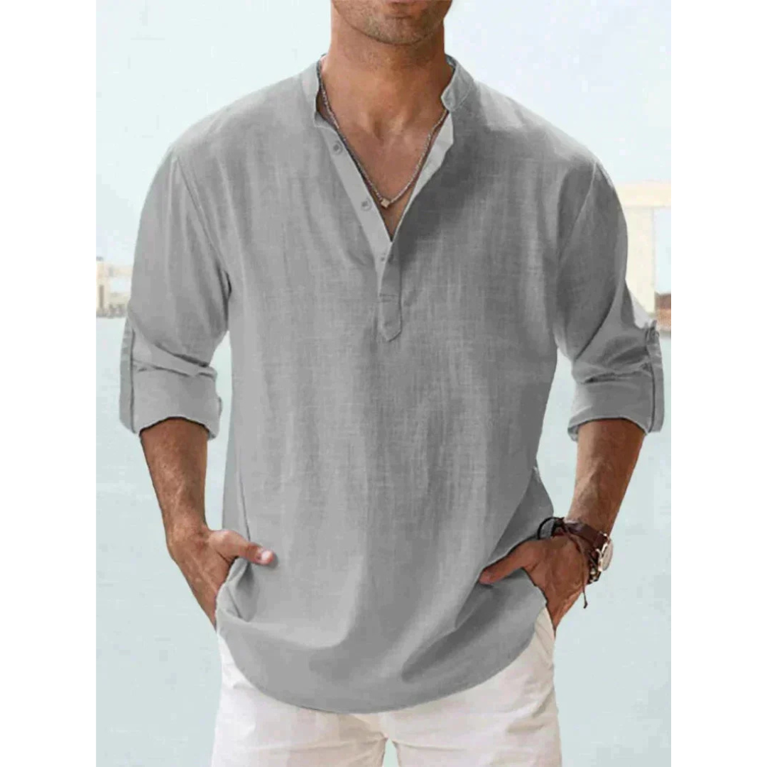 Men's Breathable Linen Shirt | Elegant &amp; Lightweight 