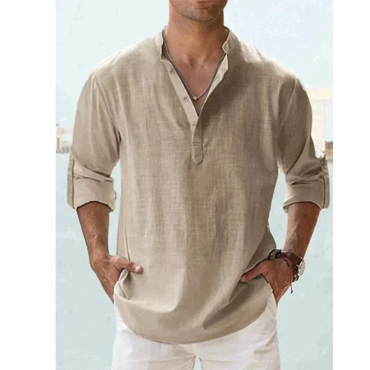 Men's Breathable Linen Shirt | Elegant &amp; Lightweight 