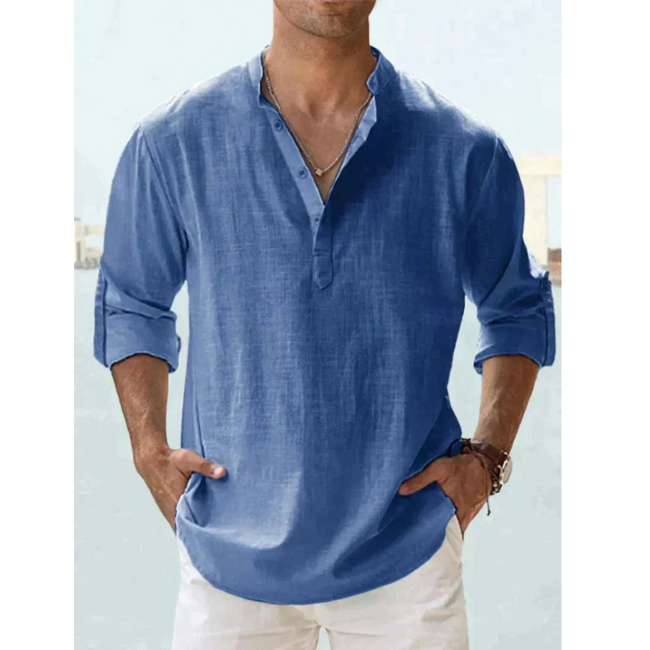 Men's Breathable Linen Shirt | Elegant &amp; Lightweight 