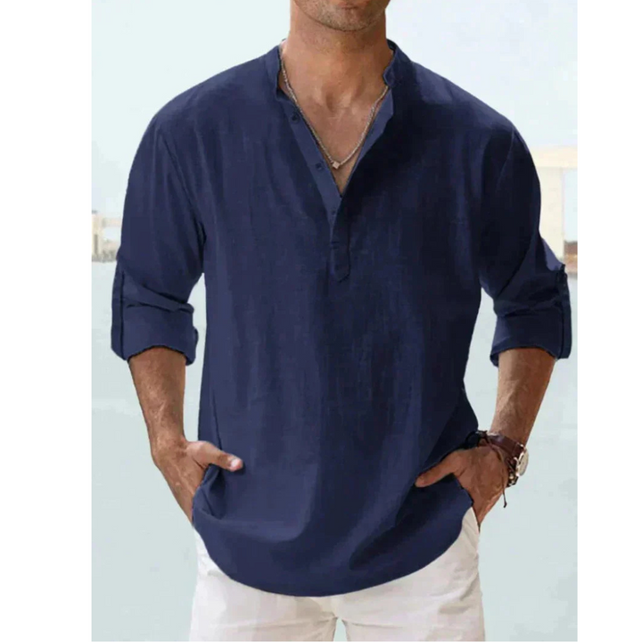 Men's Breathable Linen Shirt | Elegant &amp; Lightweight 