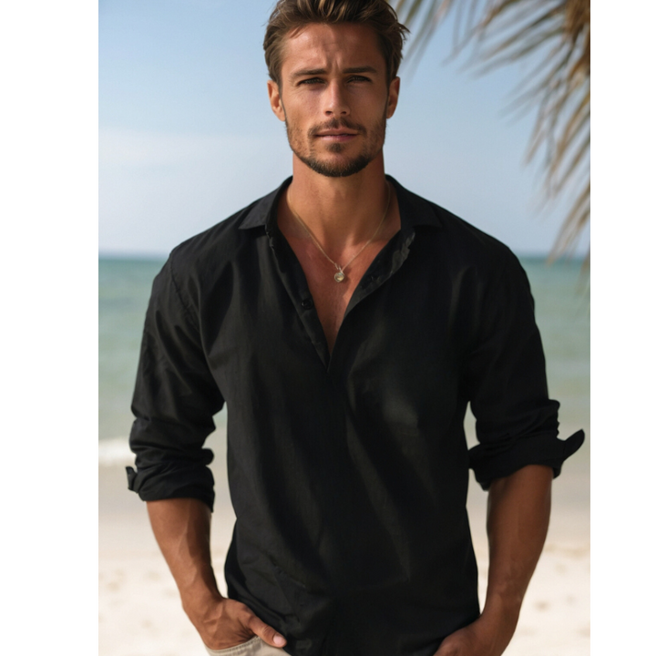 Men's Breathable Linen Shirt | Elegant &amp; Lightweight 