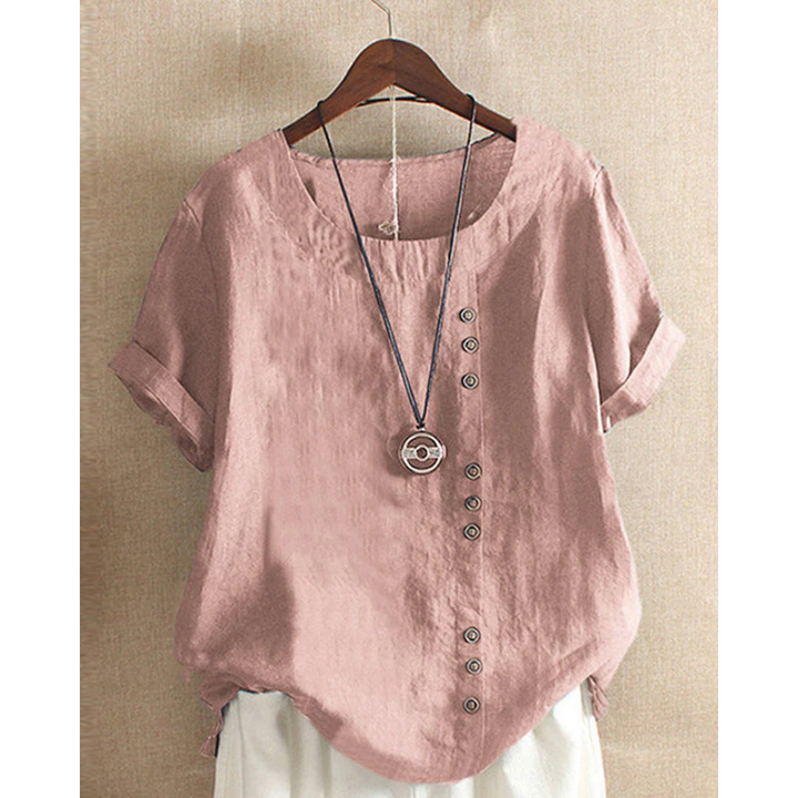 Blouse Femme Chic à Manches Courtes | Élégante et Confortable
